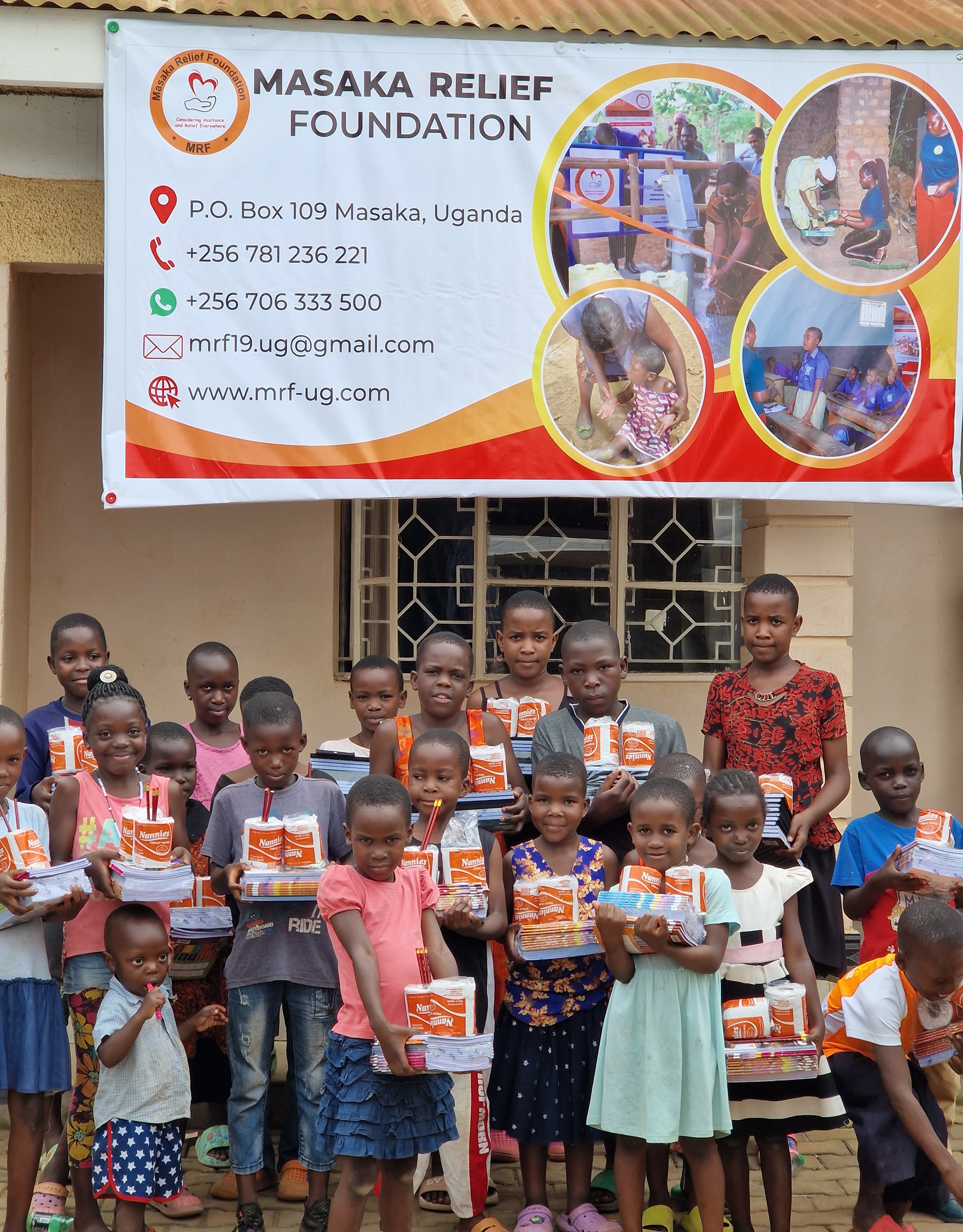 Children receiving education support through MRF